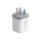 20W PD Fast Charger Adapter - USB-C + USB-A Dual Port with UK/EU Plug