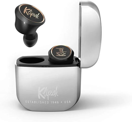 Klipsch T5 Premium TWS Wireless Earbuds - Bluetooth 5.3 with Metal Charging Case
