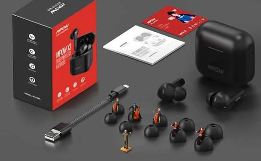MPOW X3 True Wireless Earbuds - Active Noise Cancellation with Deep Bass