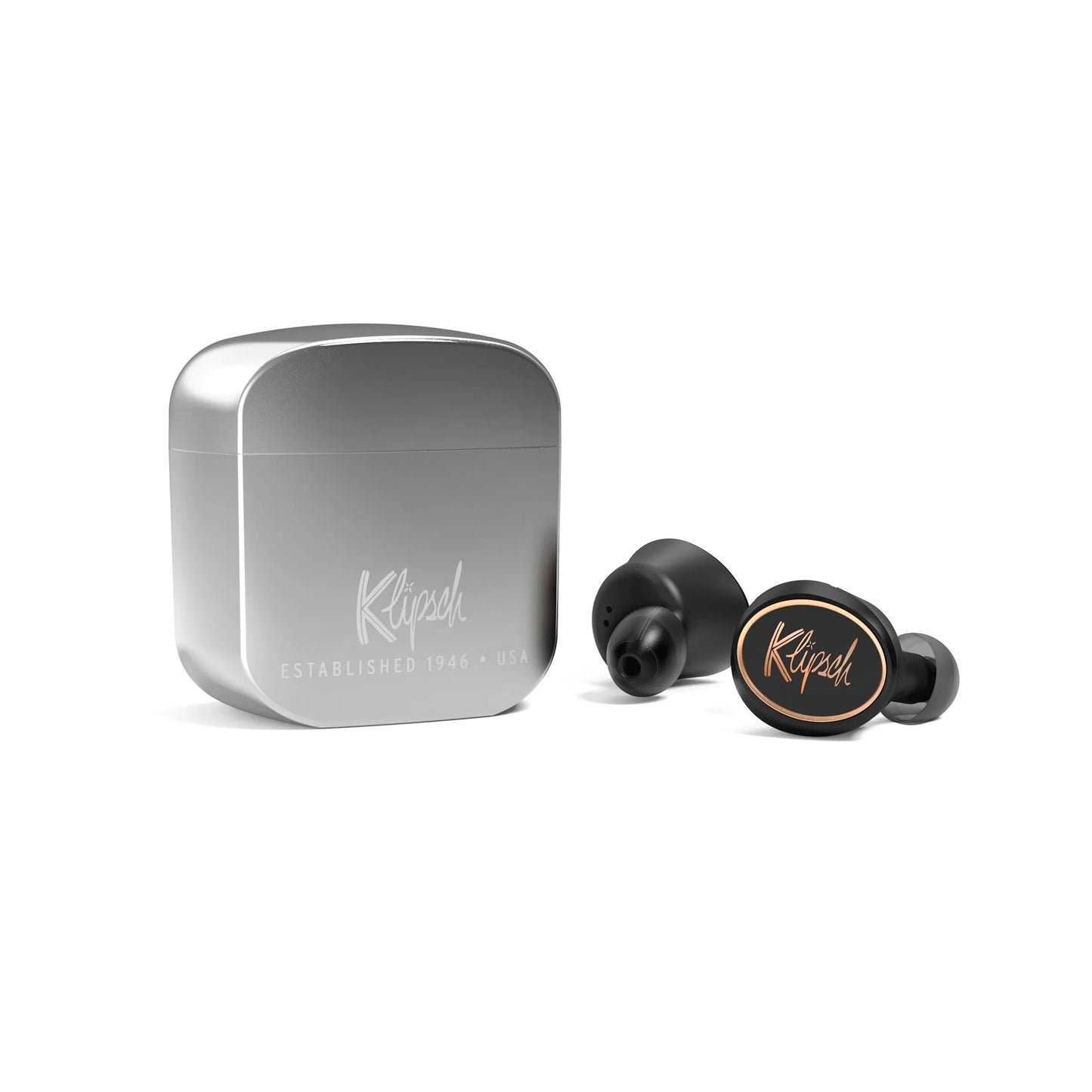 Klipsch T5 Premium TWS Wireless Earbuds - Bluetooth 5.3 with Metal Charging Case