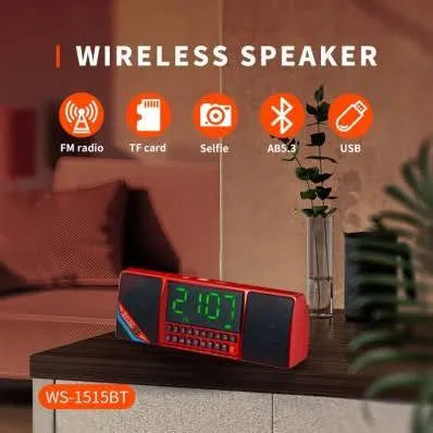 Wster WS-1515BT Mini Cube LED Bluetooth Speaker - Portable Wireless with RGB Lights