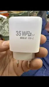 35W PD Fast Charger Adapter - Dual Port USB-C + USB-A QC 3.0