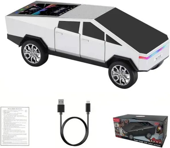 WSTER WS-580 Cybertruck LED Bluetooth Speaker - Portable Wireless RGB Truck Design