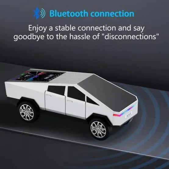 WSTER WS-580 Cybertruck LED Bluetooth Speaker - Portable Wireless RGB Truck Design