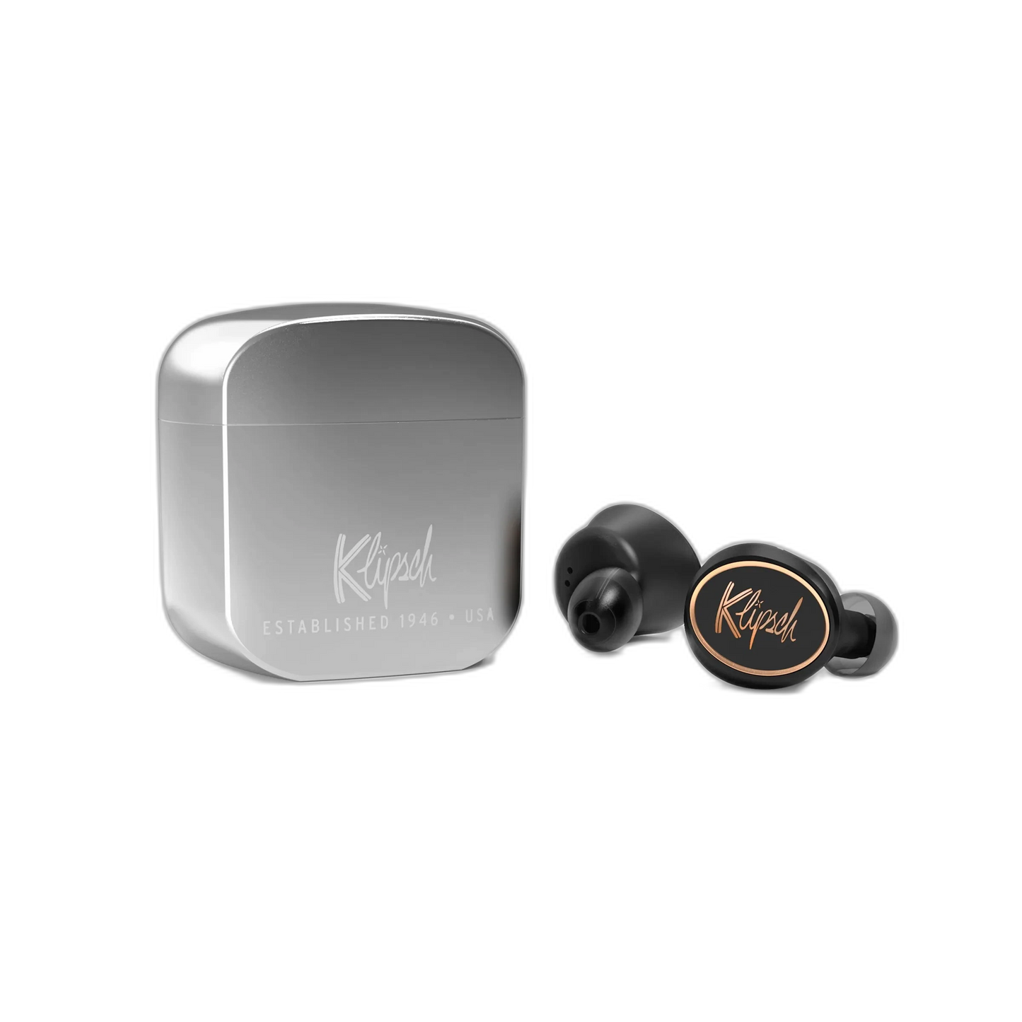 Klipsch T5 Premium TWS Wireless Earbuds - Bluetooth 5.3 with Metal Charging Case